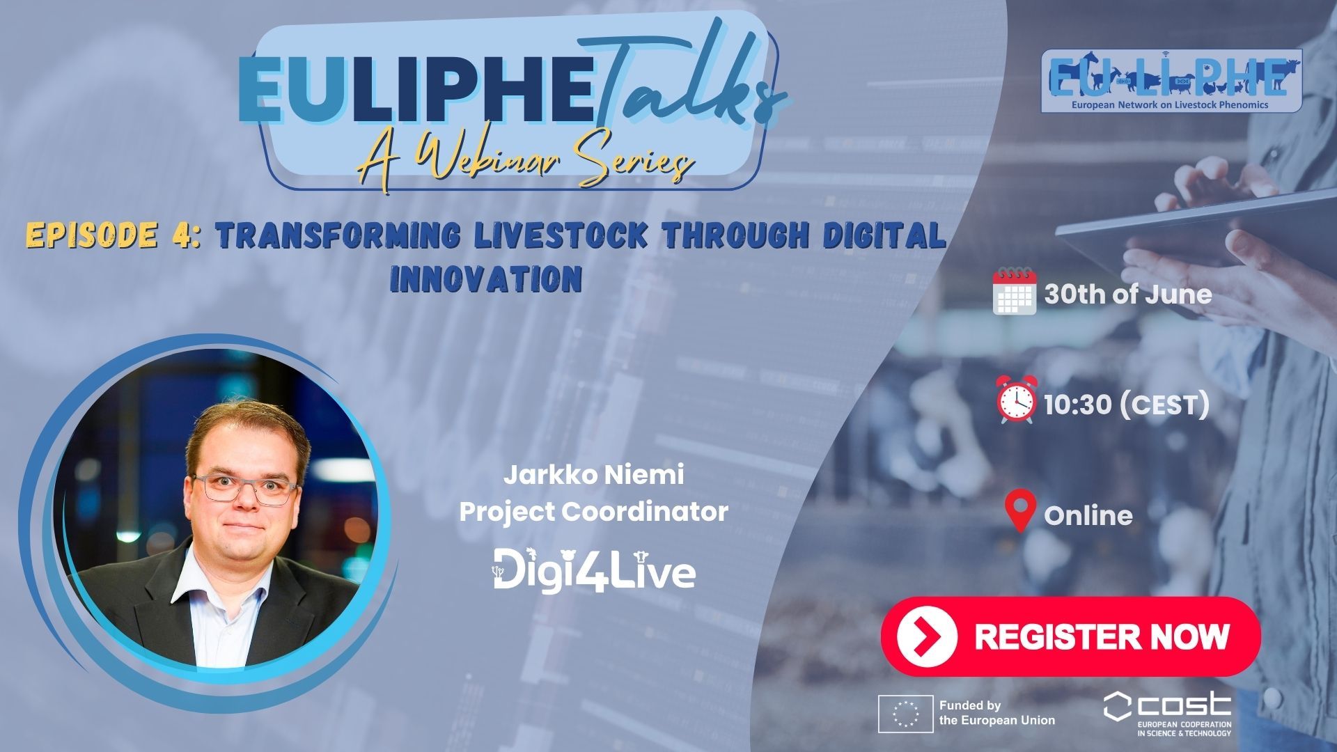 Episode 4 of EULIPHETalks Focuses on Digital Transformation in Livestock Farming