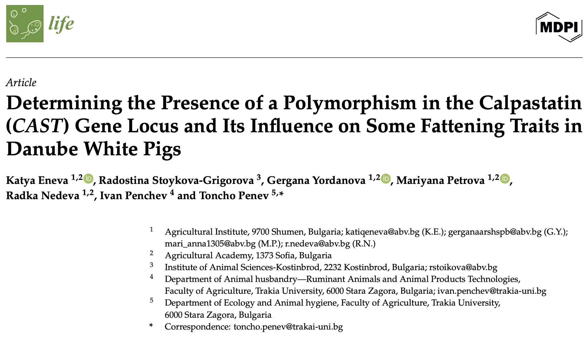 New Research from EU-LI-PHE WG2 Member Published in Life