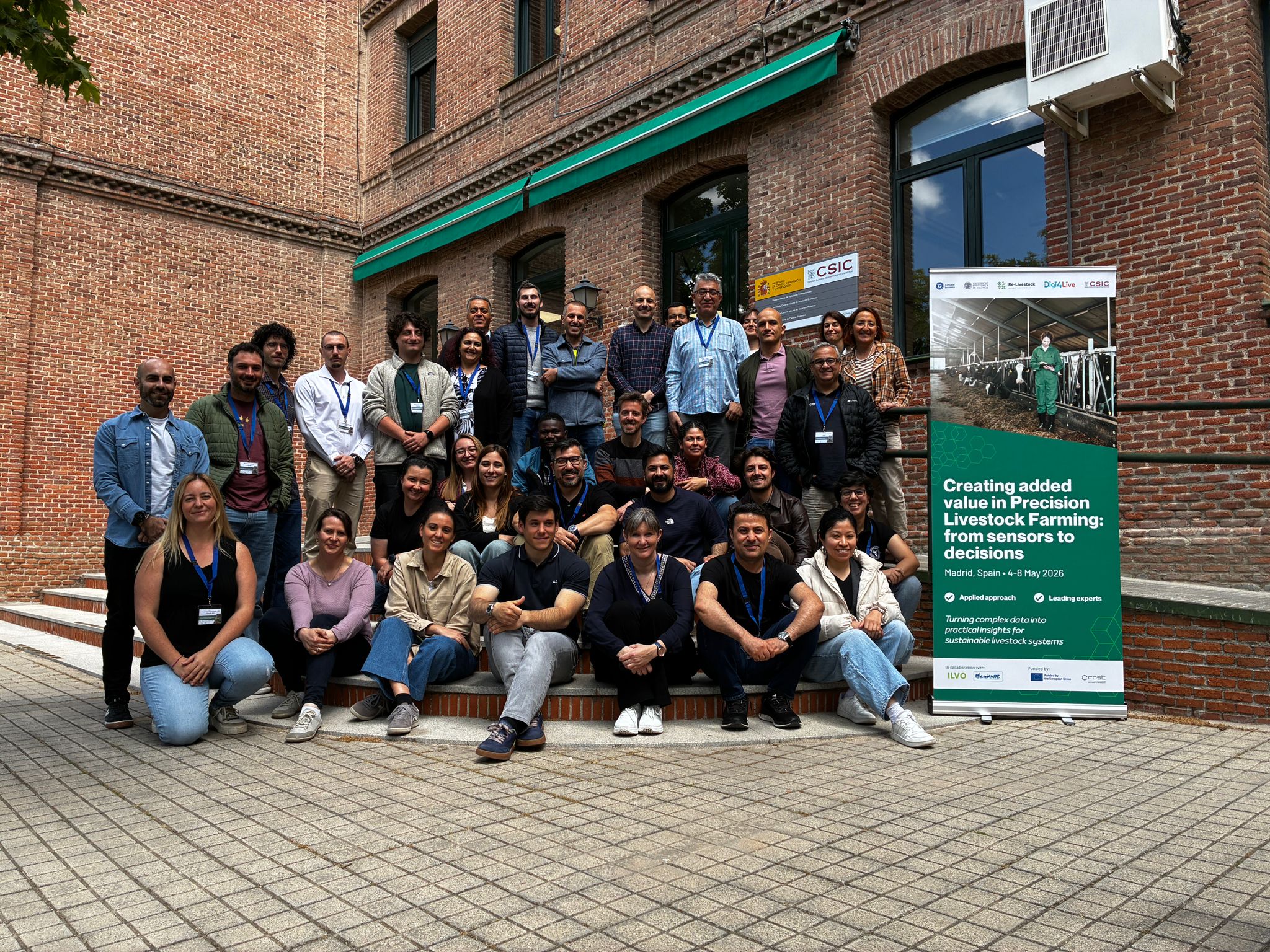 EU-LI-PHE Participants at Advanced Training School on Precision Livestock Farming in Madrid